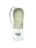 Поилка TRAVEL дорожная для животных Компакт, оливковая 300мл, 75*d125мм Триол