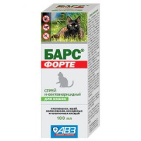Агроветзащита Спрей Барс Форте д/коше 100мл п/б --- АВЗ