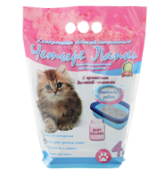 Наполнитель Четыре Лапки Комкующийся (с ароматом детской присыпки 4 кг)