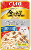 Inaba Ciao ИНАБА КИННОДАШИ куриное филе с говядиной в желе