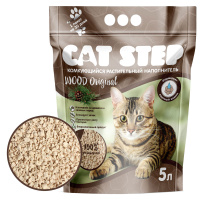 Cat Step наполнитель комкующийся древесный Wood Original 5л