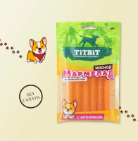 Титбит Лакомство для собак Мармелад мясной с Кроликом 120г