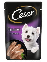 Cesar Влажный корм для взрослых собак Паштет с ягненком 80 гр