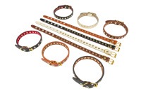 Амуниция Ошейник №14 с подкладом клепанный, ширина 14 мм., обхват шеи 25-34 см. 010