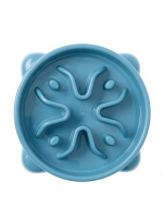 Pet-it миска для медленного кормления Slowly, 16.3х16.3х3.8 см, синяя