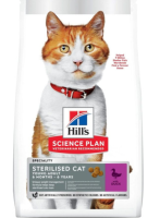 Hills сухой корм для стерилизованных кошек до 7 лет Утка [уценка] (1,5кг)