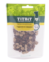 Титбит 020197 Сердечки из говядины д/кошек [Мягкие снеки] 40г [уценка]