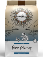 Акция 1+1 Сухой корм CRAFTIA NATURA для щенков миниатюрных и мелких пород из лосося с сельдью 640 гр