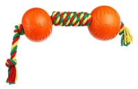 Doglike Гантель канатная Doglike Dental Knot малая [жёлтый-зелёный-красный]