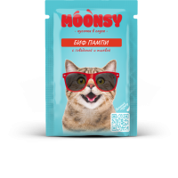 MOONSY Пауч для кошек "БИФ ПАМПИ" говядина и тыква, 80 г.
