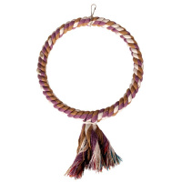 Триол Кольцо веревочное для птиц на металлическом каркасе, с кисточкой 0249XJ