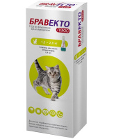 Бравекто Плюс д/кошек (112,5мг (1,2кг-2,8кг))