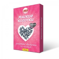 Cliny Мягкие коготки, серебристые, 40 шт.