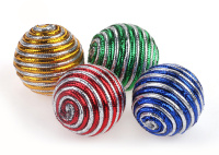 Чистый котик Игрушка для кошек "Шарик" блестящий 4 см