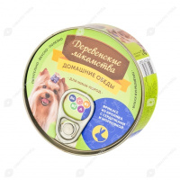 Деревенские лакомства кон. 100гр д/с мини пород фрикасе из кролика с сердцем и морковью