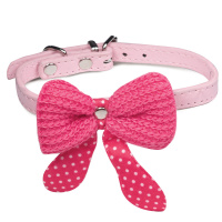 Triol Ошейник из иск. кожи "Ушки" XS, розовый, 10*310 мм., Triol