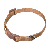 Ошейник 10 мм регулир.длины 17-30 см, пластик, фастекс, лента (Белый)