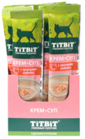 Титбит 026298 Лакомство крем-суп с кусочками Индейки 4шт*40г