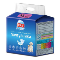 Cliny Подгузники для собак и кошек (15-30кг XL (7шт) К205)