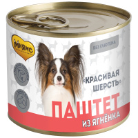 Мнямс Паштет из ягненка для собак всех пород «КРАСИВАЯ ШЕРСТЬ» 200гр