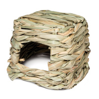 Домик NATURAL для мелких животных из луговых трав "Хижина" (130*110*110мм)