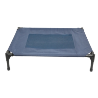 Лежанка-шезлонг каркасная для собак Mr.Kranch Elevated S малая 62х46х19 см синяя