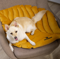 Лежанка Mr.Kranch для собак Листочек большая, размер 120х73х6см, охра