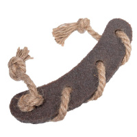 Игрушка для собак Сосиска c веревкой из экорезины 21,5/43см, серия GUM GUM DOG ECO, GiGwi