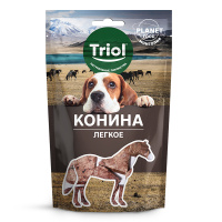 Триол Лакомство для собак PLANET FOOD "Легкое конское", 30 г.