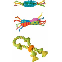 Petstages набор игрушек для собак мелких пород Mini "Канат, ОРКА-шишка, игрушка для нежных дёсен"
