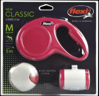 23600 Флекси рулетка NEW classic M+фонарик красн.