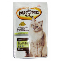 Мнямс Health & Activity Лакомство подушечки для кошек, укрепление здоровья [курица, сыр] 60 г.