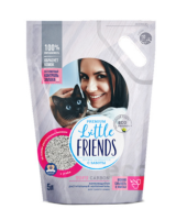 Наполнитель Little Friends TOFU CARBON растительный, комкующийся (5л)
