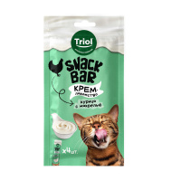 Лакомство Триол для кошек "Крем из курицы с макрелью", 40г, серия SNACK BAR