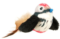 Игрушка для кошек с кошачьей мятой и чирикающим эффектом "Чёрная птичка" FOFOS