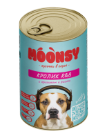 МУНСИ Консервы д/собак "КРОЛИК R&B" кролик с рисом, 415 гр *12