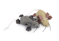 Камон Игрушка Мышь джинсовая с мятой, синий (1)