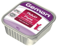 Gemon Cat консервы для кошек паштет говядина 100г