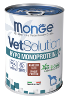 Monge VetSolution Dog Hypo Monoprotein LAMB Гипо монопротеин с ягнёнком для собак для снижения реакции пищевой непереносимости 400 гр.