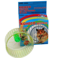 Зоомарк Колесо для грызунов пластик в упаковке, большое закрытое, диаметр 14 см (большое 903)