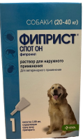 Капли Фиприст Спот ОН от эктопаразитов для собак KRKA 1 пипетка (20-40 кг)