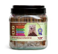 Лакомство для собак ПОДВИЖНОСТЬ №2, Мягкие мясные колбаски для стерелизованных кошек, баранина+индейка, ПОШТУЧНО