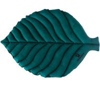 Лежанка Mr.Kranch для собак Листочек большая двусторонняя с имитацией кожи, размер 120х73х6см, зеленая