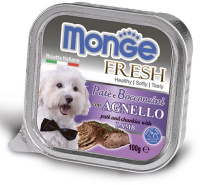 Monge Dog Fresh консервы для собак ягненок в паштете, 100 г.
