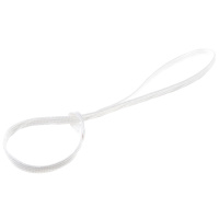 Водилка-затяжка с петлёй [лента-чулок] 5мм*50см [белый] 72-0833