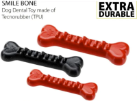 Игрушка - кость SMILE L, красная [термопластичный полиуретан]
