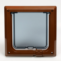 Барсик Дверца для кошек, (темно-коричневая)