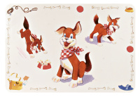 Зооник Коврик под миску "Собака" 56*38 см.