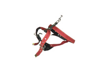 Осипов Шлейка для собак кожаная с капроном и подкладкой, ремни 30 мм