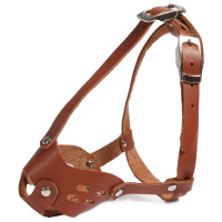 Намордник кожаный "Той-терьер", 2,5 кг, 140*120*100мм Триол